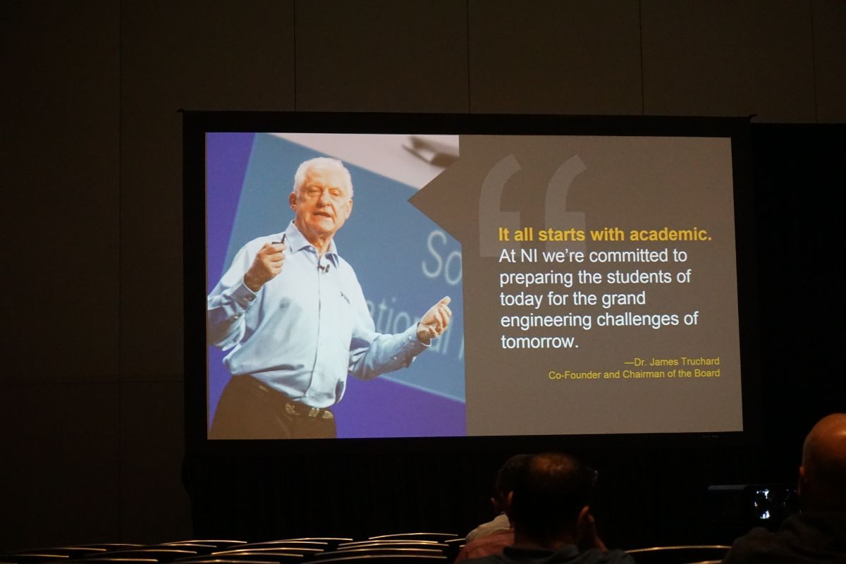 «Все начинается с академического образования. В NI мы намерены подготовить сегодняшних студентов к грандиозным инженерным задачам завтрашнего дня.» Этой цитатой Джеймса Трушарда, соучредителя и председателя правления компании, завершился первый день работы академического форума